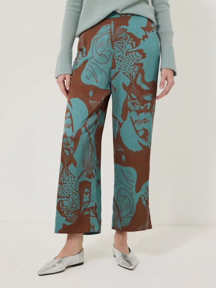 Jigsaw Collage Stitch Detail Trouser Blue Women Coords