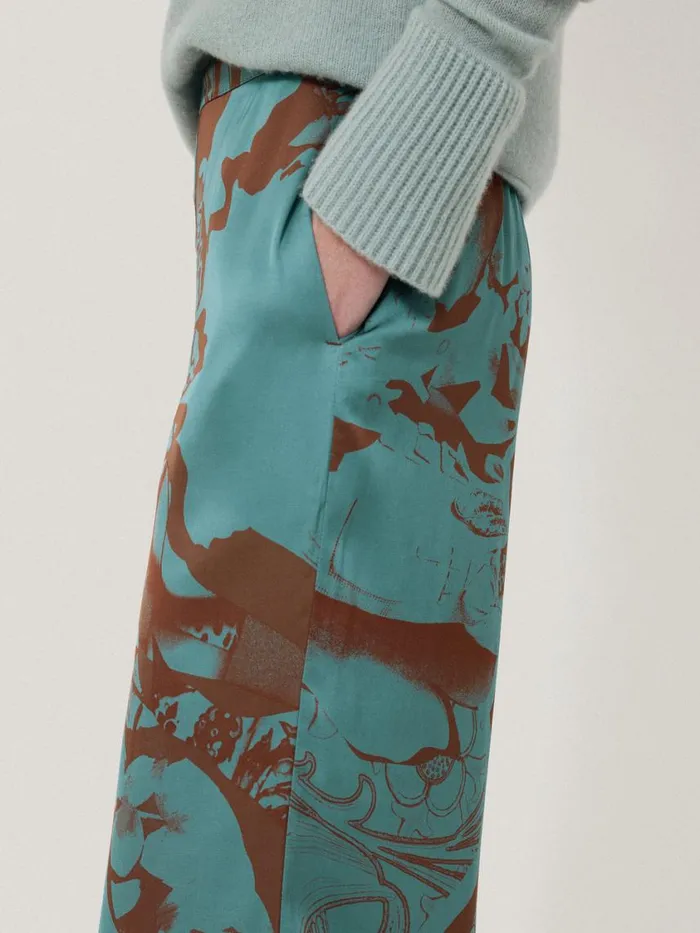 Jigsaw Collage Stitch Detail Trouser Blue Women Coords