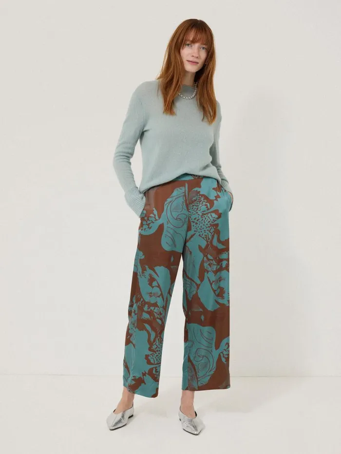 Jigsaw Collage Stitch Detail Trouser Blue Women Coords