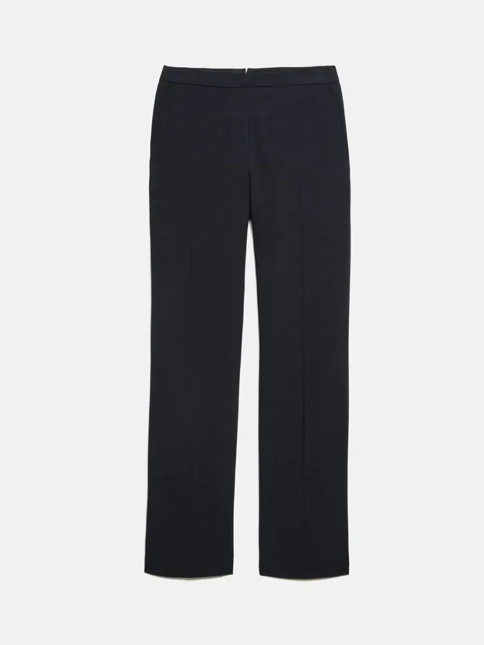 Jigsaw Crosshatch Mason Trouser Navy Women Trousers