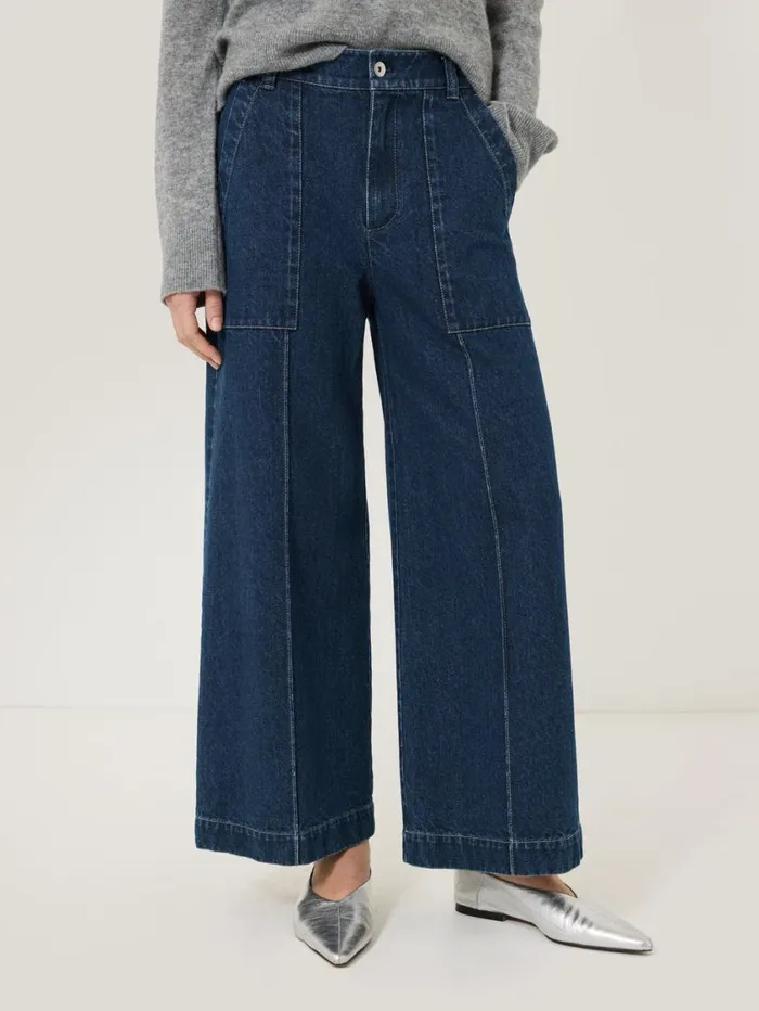 Jigsaw Denim Sailor Trouser Indigo Women Trousers