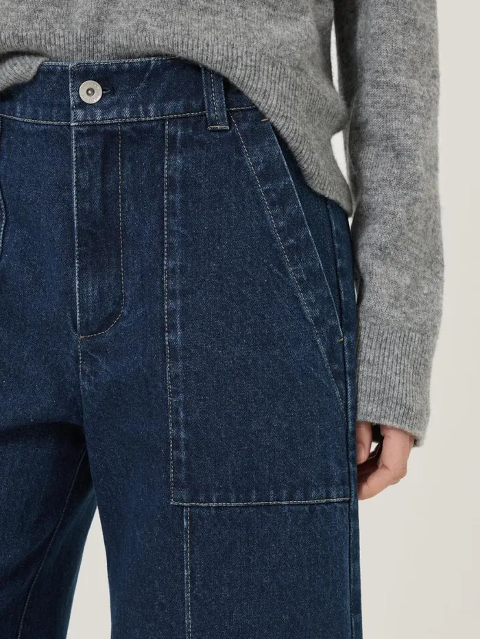 Jigsaw Denim Sailor Trouser Indigo Women Trousers