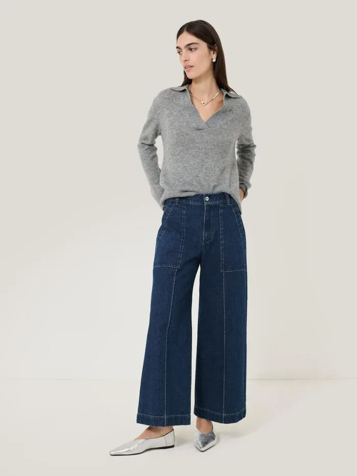 Jigsaw Denim Sailor Trouser Indigo Women Trousers