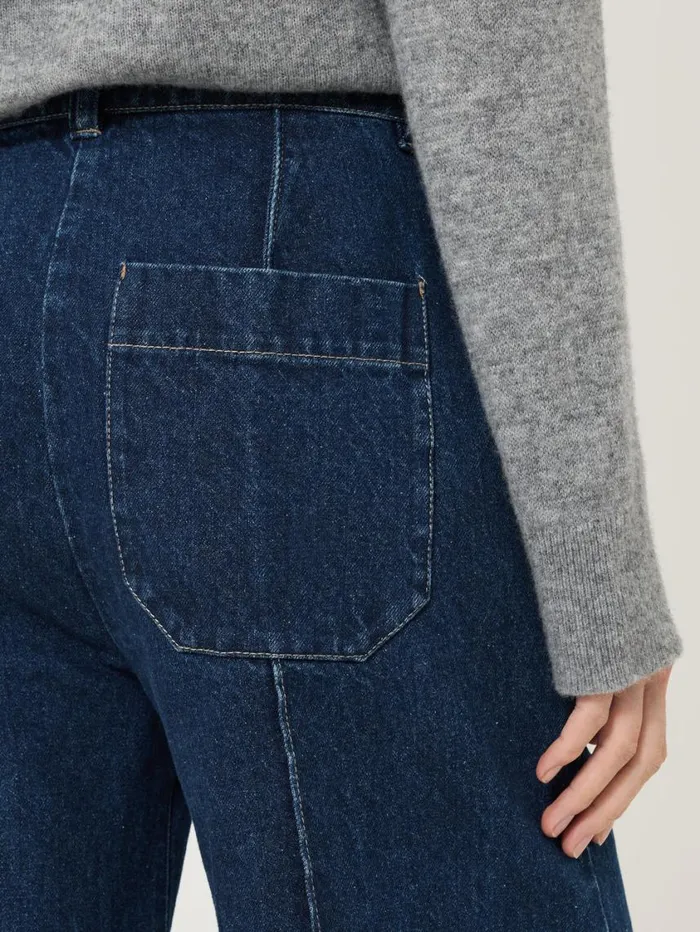 Jigsaw Denim Sailor Trouser Indigo Women Trousers