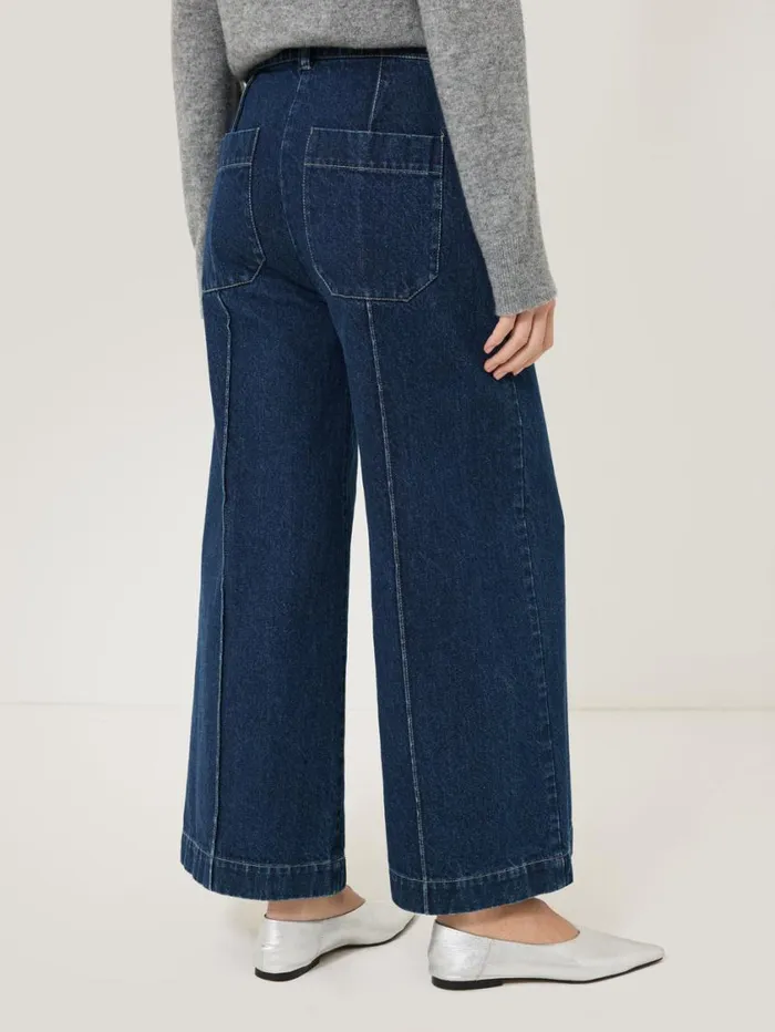 Jigsaw Denim Sailor Trouser Indigo Women Trousers