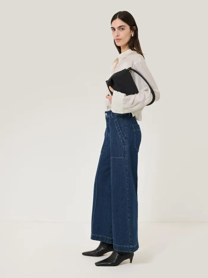 Jigsaw Denim Sailor Trouser Indigo Women Trousers