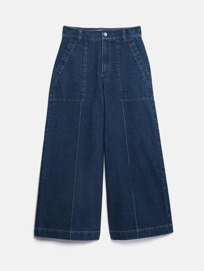 Jigsaw Denim Sailor Trouser Indigo Women Trousers