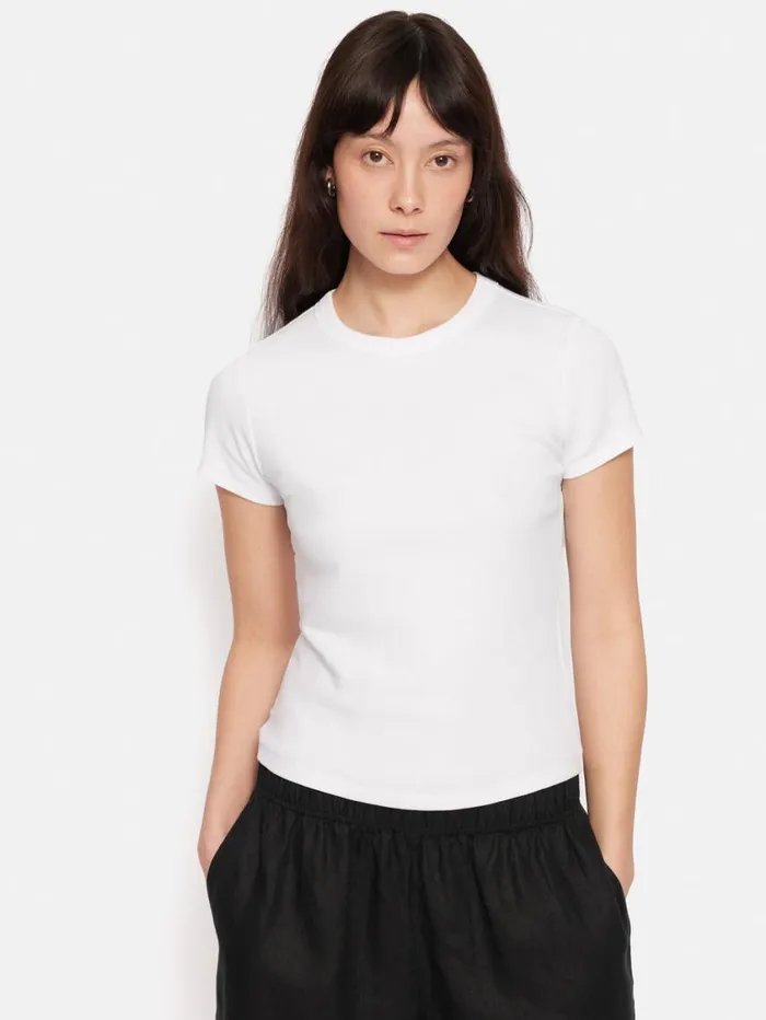 Jigsaw Fine Cotton Tee White Women Suits and Tailoring