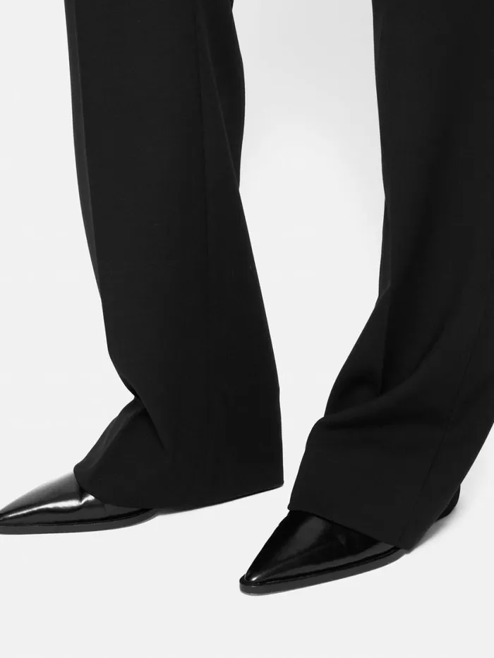 Jigsaw Fluid Twill Mason Trouser Black Women Suits and Tailoring