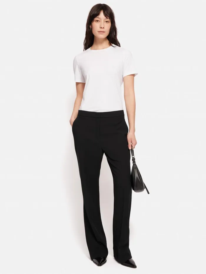 Jigsaw Fluid Twill Mason Trouser Black Women Suits and Tailoring