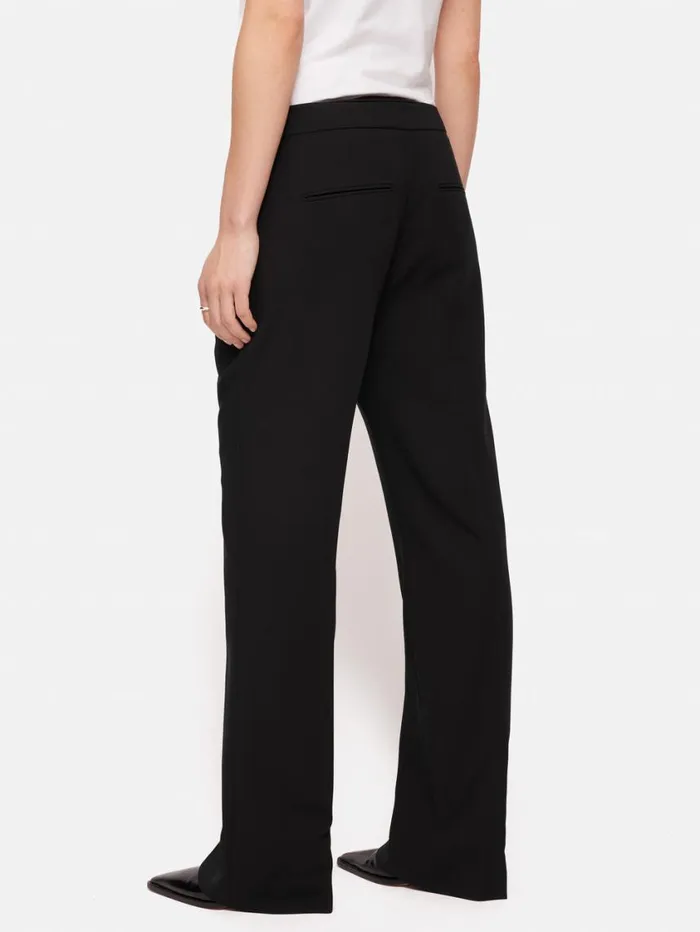 Jigsaw Fluid Twill Mason Trouser Black Women Suits and Tailoring