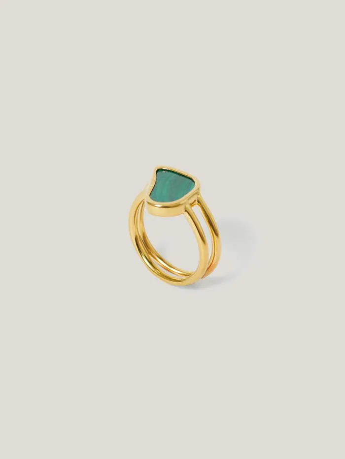 Jigsaw Gold Vermeil Ring Gold Women Party