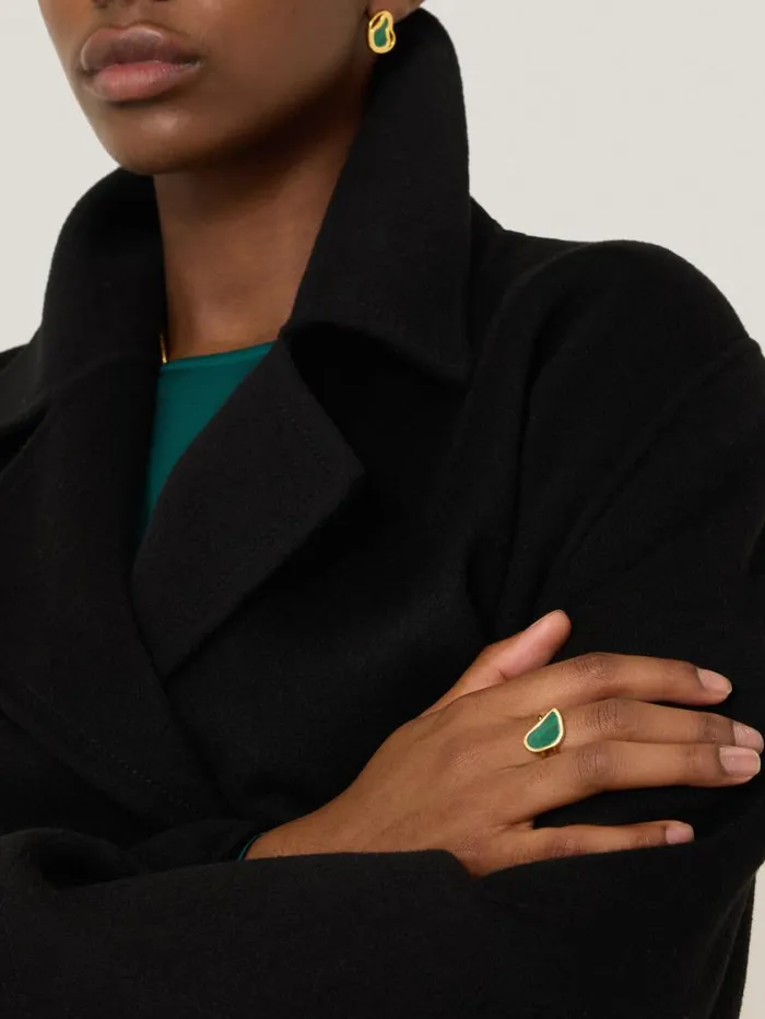 Jigsaw Gold Vermeil Ring Gold Women Party