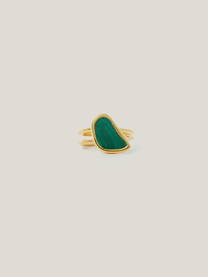 Jigsaw Gold Vermeil Ring Gold Women Party