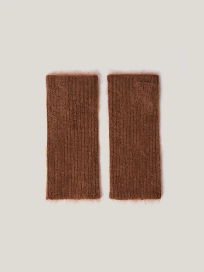 Jigsaw Halo Cashmere Mittens Ginger Women Hats and Gloves