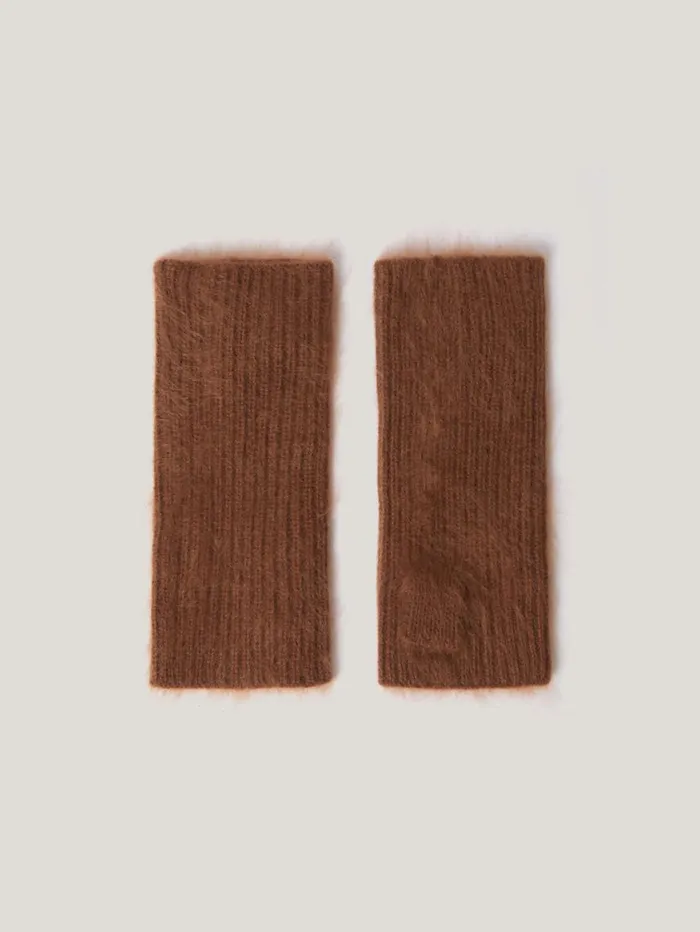 Jigsaw Halo Cashmere Mittens Ginger Women Hats and Gloves