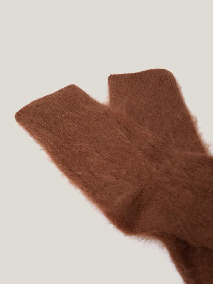 Jigsaw Halo Cashmere Sock Ginger Women Knitwear and Cashmere