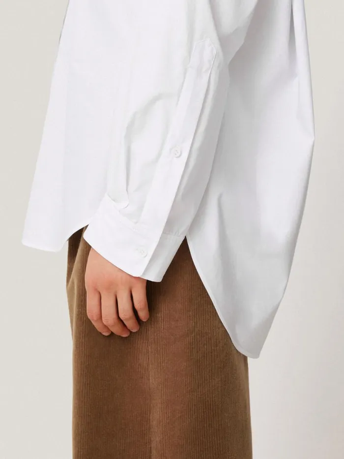 Jigsaw Heritage Cotton Relaxed Shirt White Women Shirts and Tops