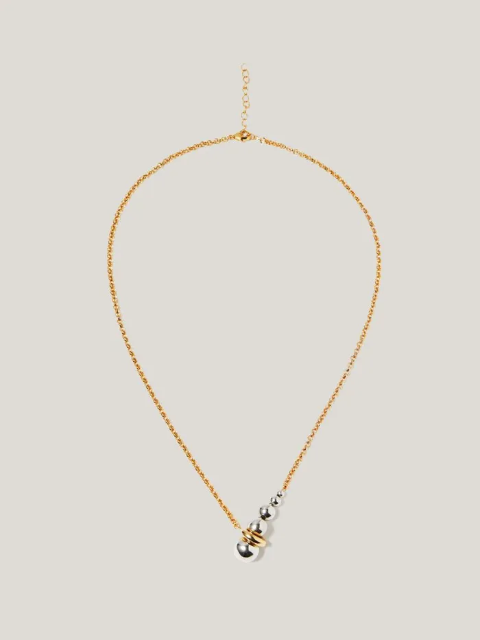 Jigsaw Molten Bead Necklace Multi Women Jewellery