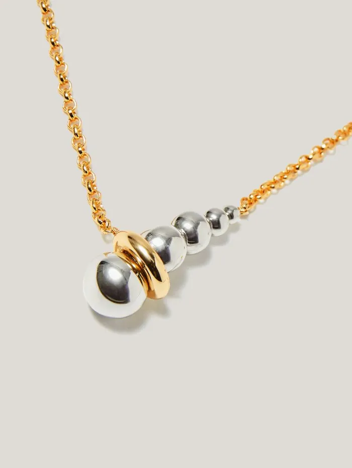 Jigsaw Molten Bead Necklace Multi Women Jewellery