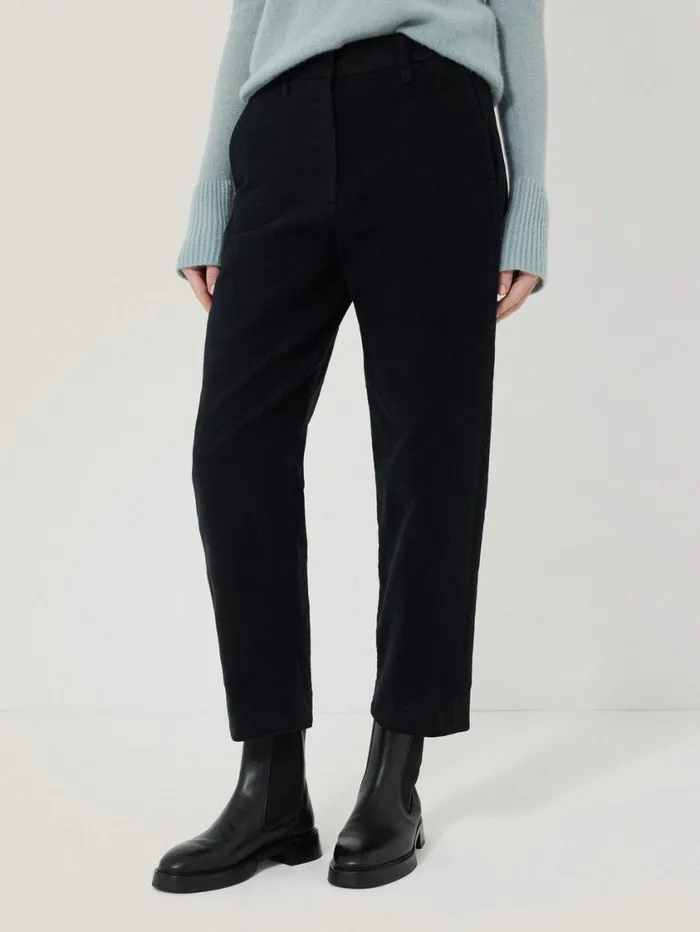 Jigsaw Nevis Moleskin Trouser Navy Women Trousers