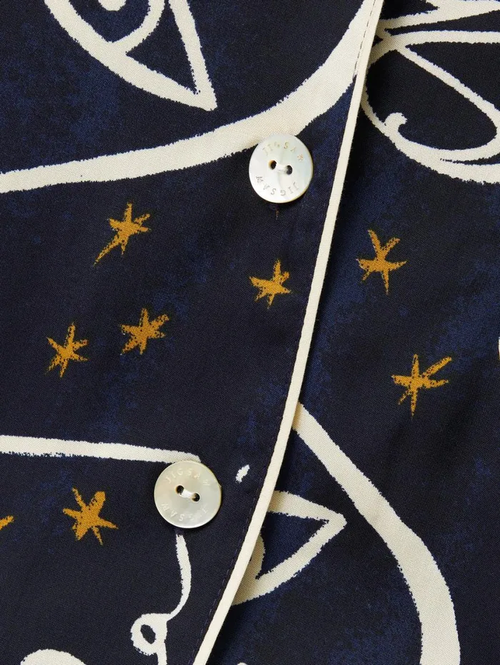 Jigsaw Oh La La Modal Pyjama Navy Women Pyjamas and Loungewear