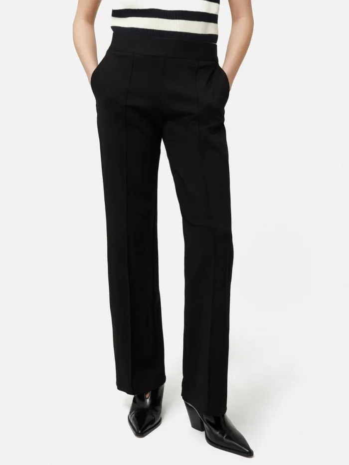 Jigsaw Ponte Jersey Trouser Black Women Trousers