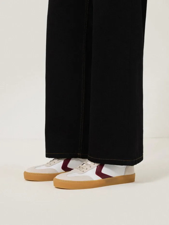 Jigsaw Portland Vintage Classic Trainer White Women Flats