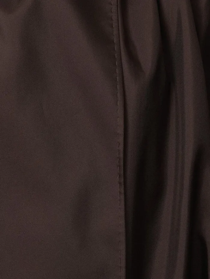 Jigsaw Pure Silk Trench Coat Chocolate Women Coats and Jackets