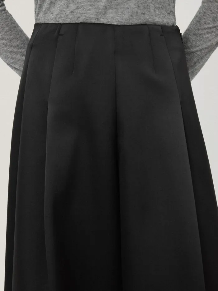 Jigsaw Satin Volume Trouser Black Women Party