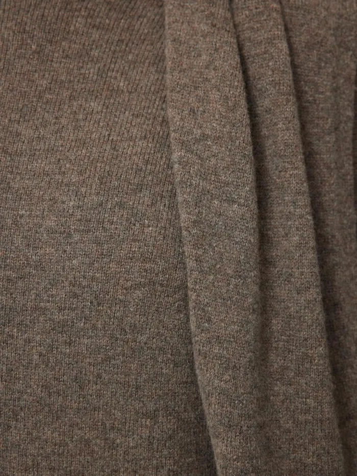 Jigsaw Soft Wool Scarf Jumper Dress Taupe Women Knitwear and Cashmere