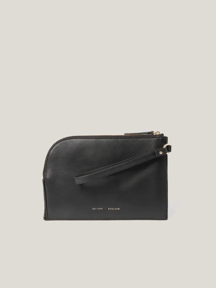 Jigsaw Sophia Calf Hair Pouch Black Women Bags
