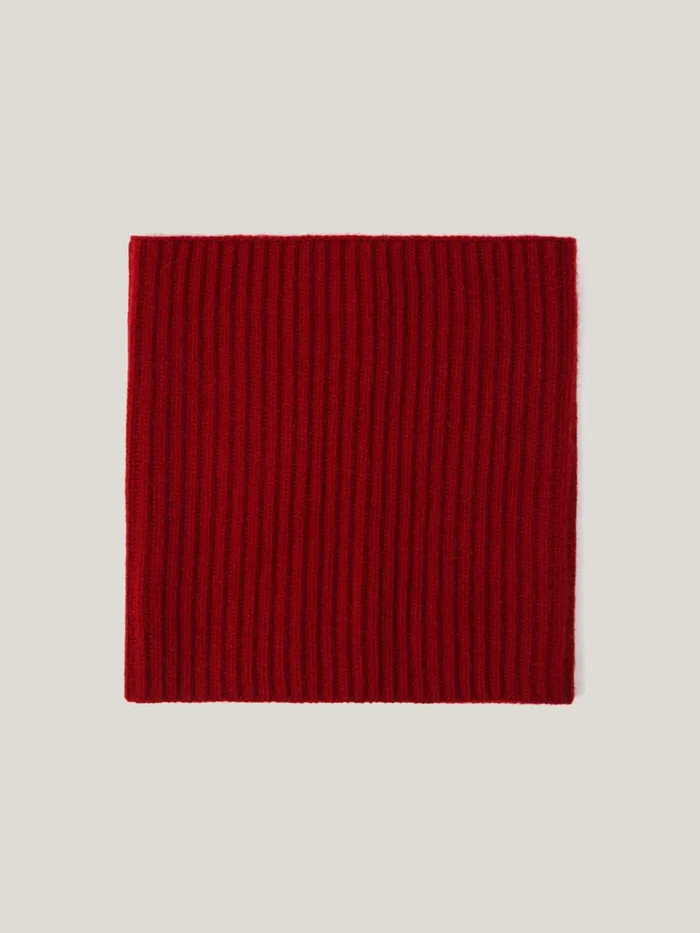 Jigsaw Wool Cashmere Blend Snood Red Women Knitwear and Cashmere