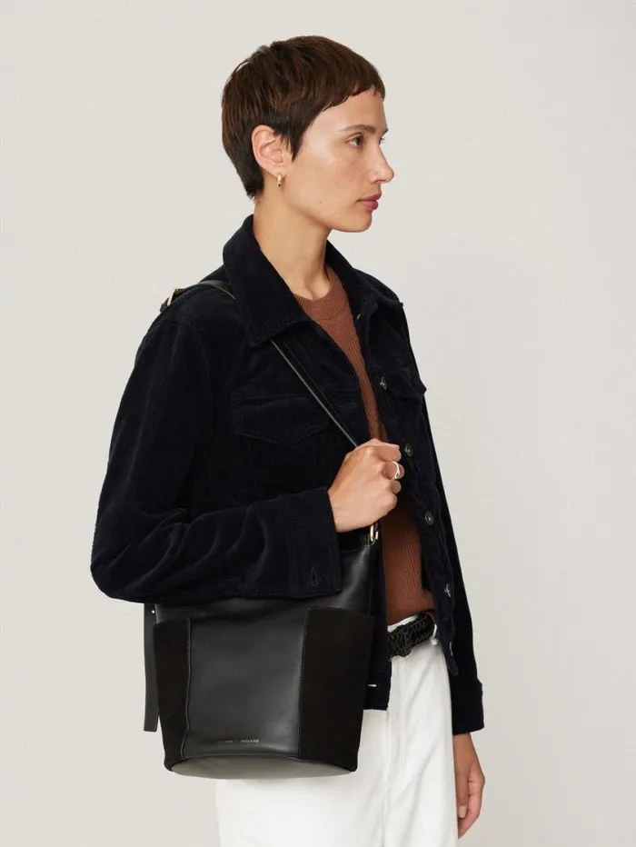 Jigsaw York Slouchy Bucket Bag Black Women Bags
