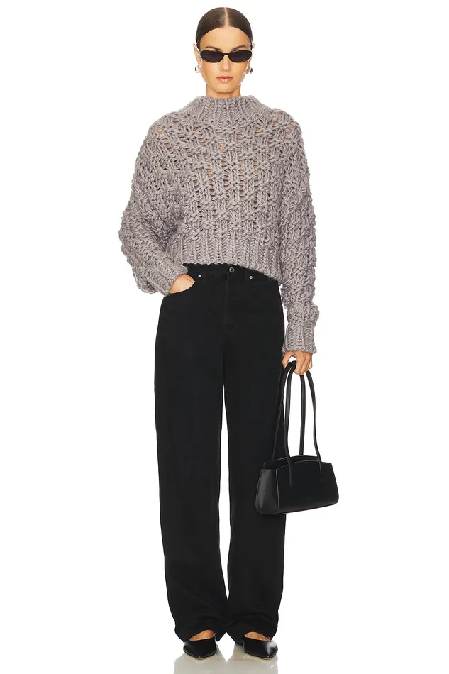 Jolene Knit Sweater Heather Grey Women Lovers and Friends Sweaters and Knits