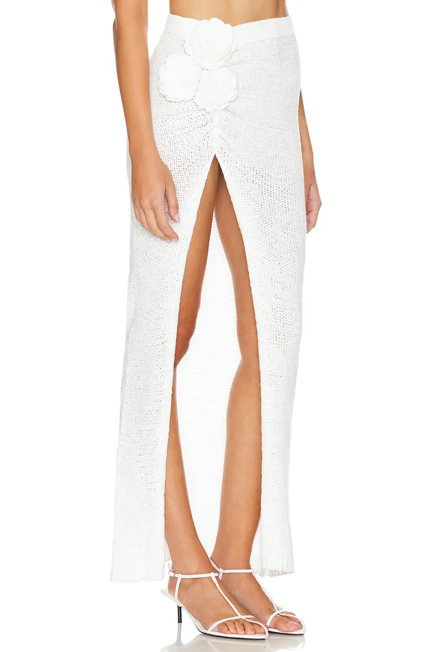 Joya Rosette Skirt Ivory Women Lovers and Friends Skirts Joya Rosette Skirt Ivory Women Lovers and Friends Skirts