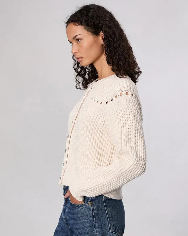 Kathryn Cardigan Ivory Sweaters and Sweatshirts rag and bone Women