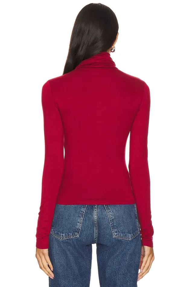Katie Turtleneck Dark Red Women Lovers and Friends Tops