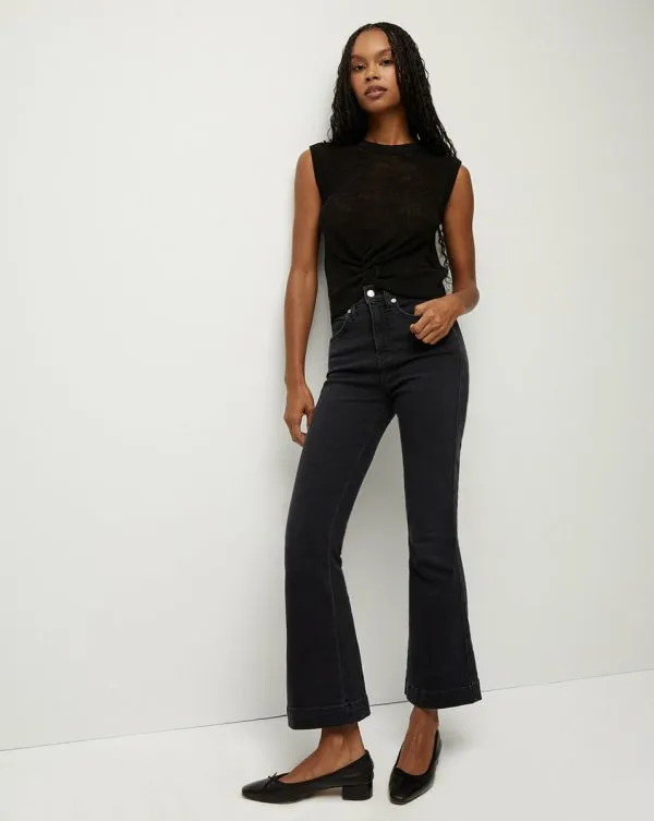 Kellen TwistFront Sweater Black Women Veronica Beard Tops Kellen TwistFront Sweater Black Women Veronica Beard Tops