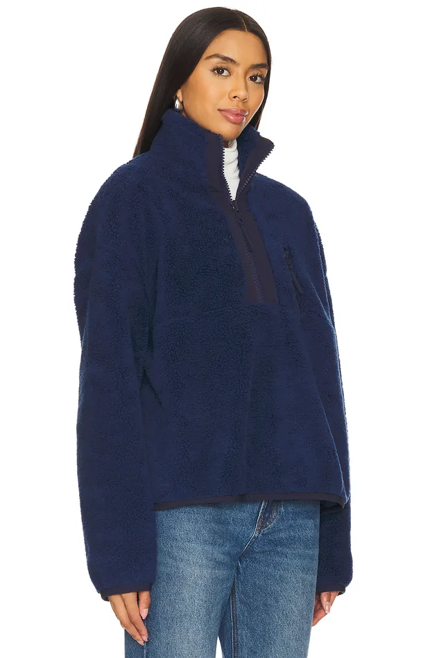 Kelsey Half Zip Pullover Navy Blue Women Lovers and Friends Jackets and Coats Kelsey Half Zip Pullover Navy Blue Women Lovers and Friends Jackets and Coats