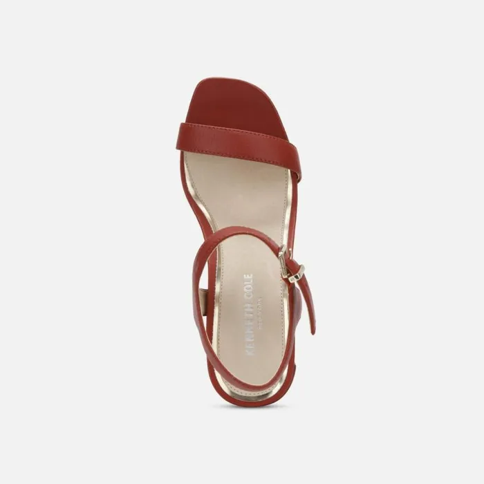 Kenneth Cole Andra Heeled Leather Sandal Yuma Women Heels