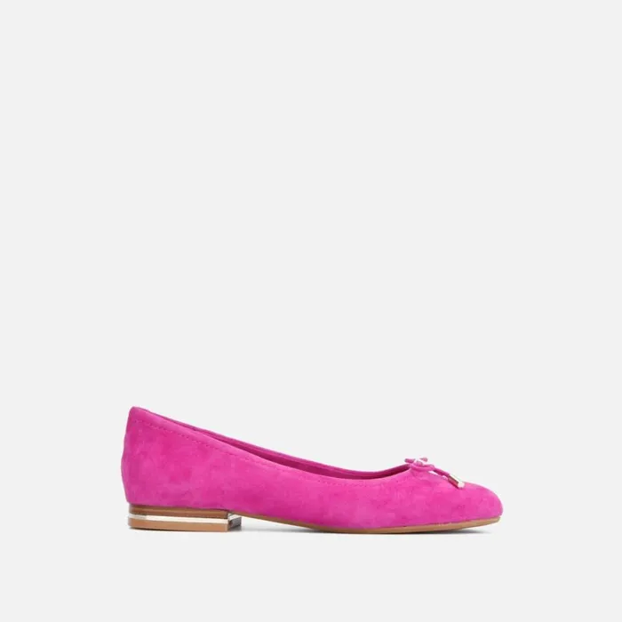 Kenneth Cole Balance Suede Ballet Flat Magenta Women Flats