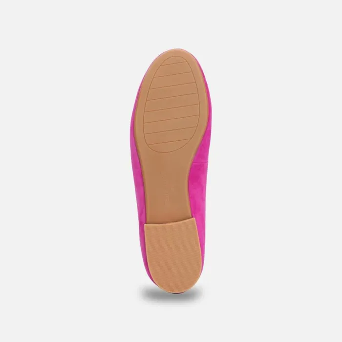 Kenneth Cole Balance Suede Ballet Flat Magenta Women Flats