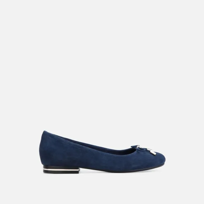 Kenneth Cole Balance Suede Ballet Flat Tech Blue Women Flats