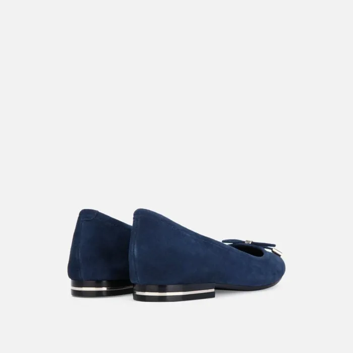 Kenneth Cole Balance Suede Ballet Flat Tech Blue Women Flats