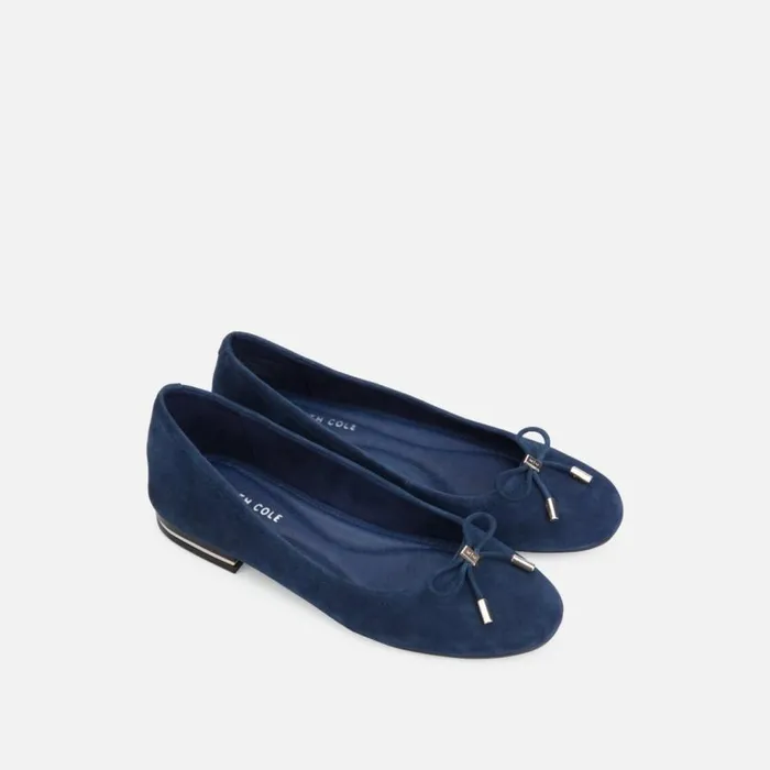 Kenneth Cole Balance Suede Ballet Flat Tech Blue Women Flats