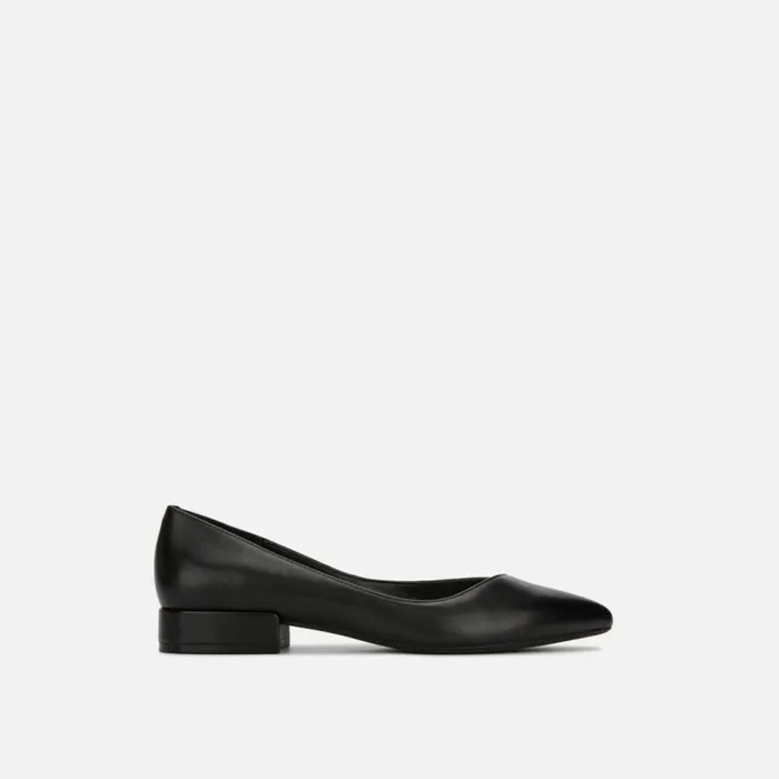 Kenneth Cole Camelia Leather Ballet Flat Black Women Flats