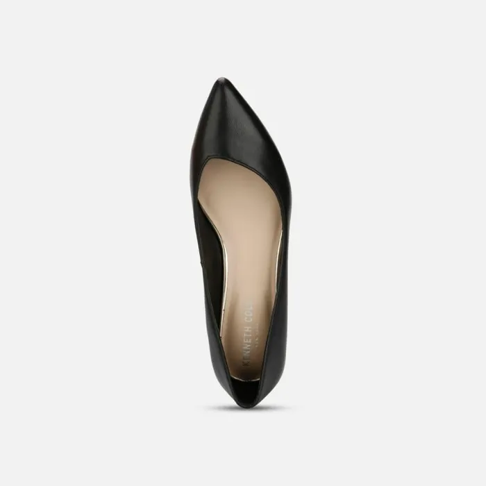 Kenneth Cole Camelia Leather Ballet Flat Black Women Flats