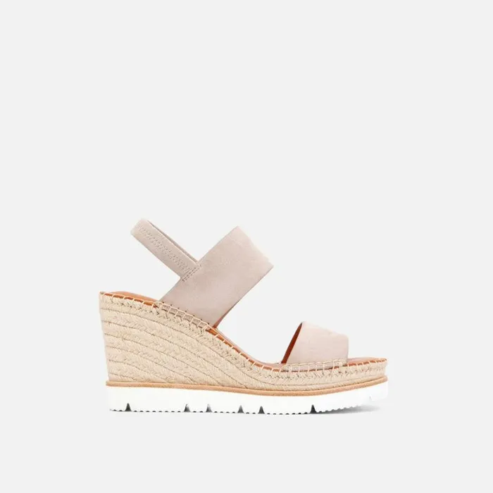 Kenneth Cole Elyssa TwoBand Wedge Sandal Mushroom Women Gentle Souls