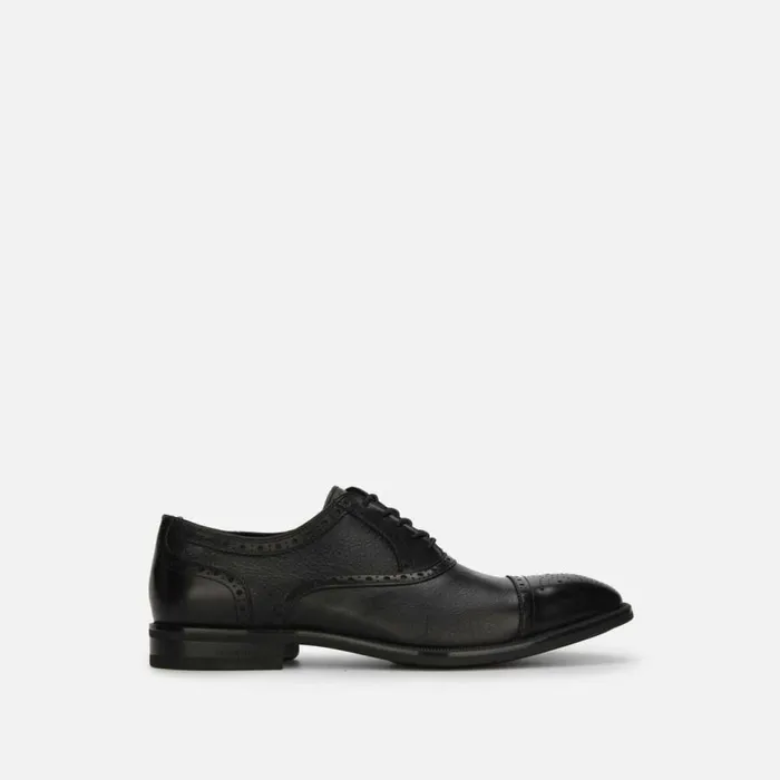 Kenneth Cole Futurepod Leather LaceUp Oxford Black Men Oxfords